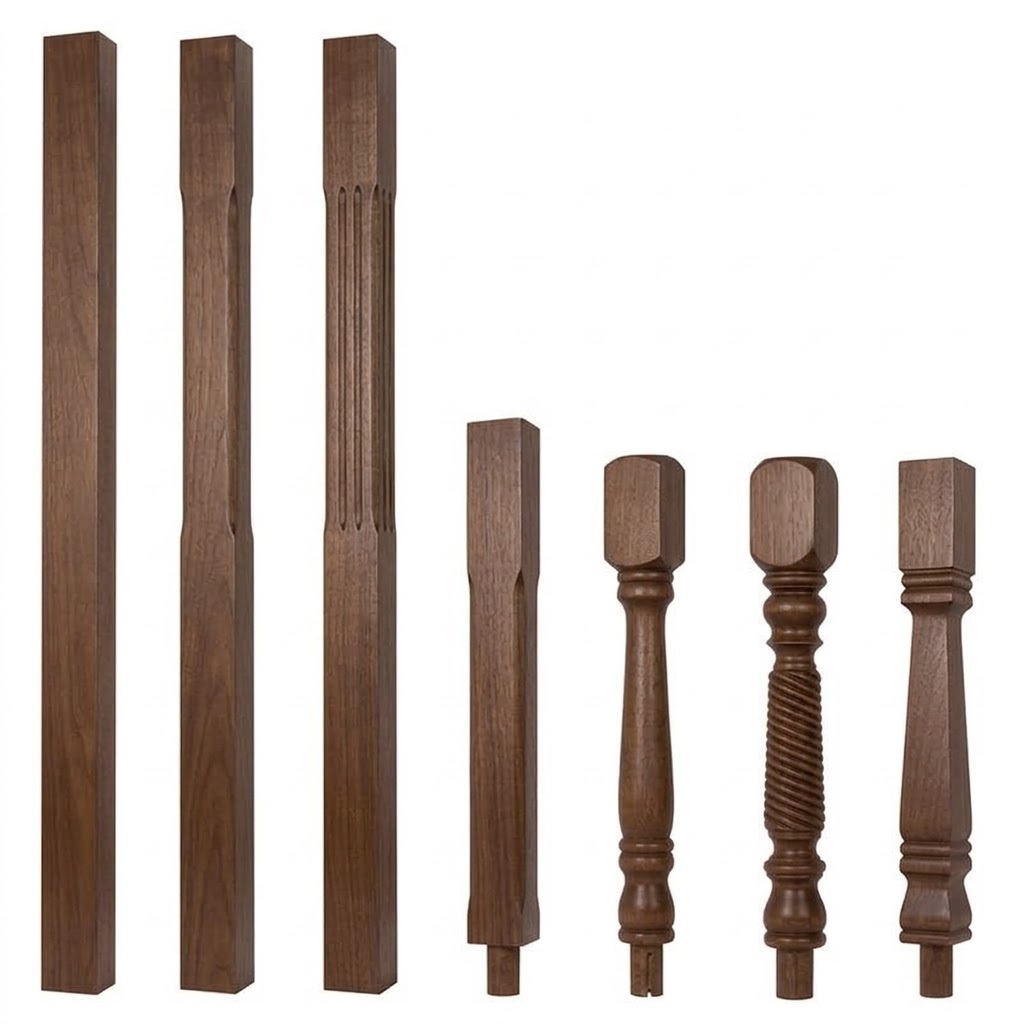Walnut Newel Posts